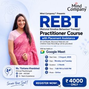 Rational Emotive Behavior Therapy (REBT) Practitioner Course with Placement Assistance