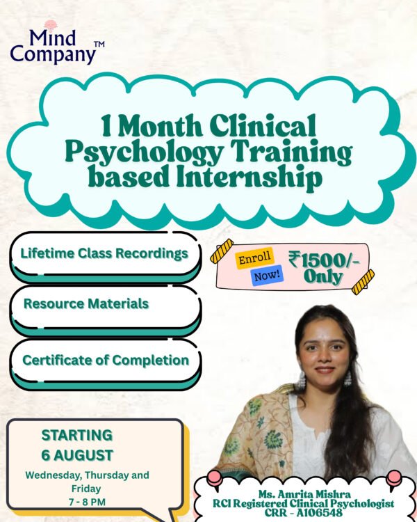 1-Month Clinical Psychology Training based Internship